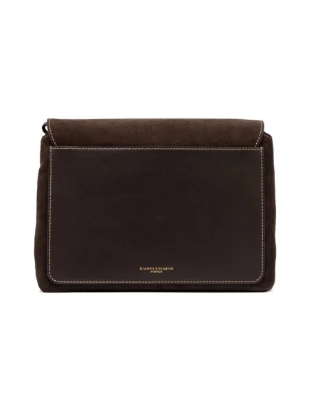 Torebka crossbody Gianni Chiarini zamszowa brązowa