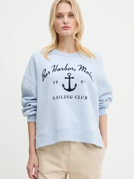 Суитчър Hollister Co. с апликация синьо