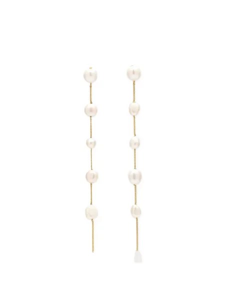 Cercei Cult Gaia cu perle auriu