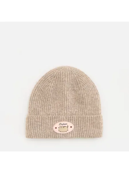 Reserved Pusheen sapka gyapjúval bézs