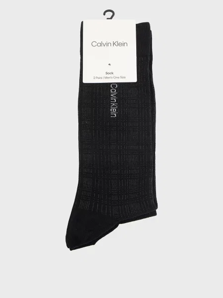 Клетчатые носки Calvin Klein черные