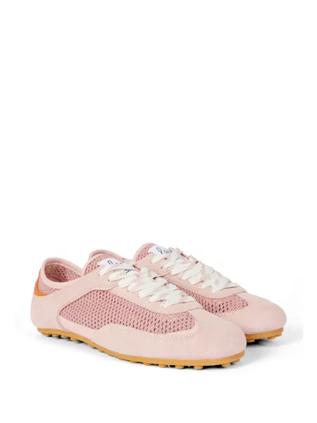 Sneakerși Paul Smith din piele de căprioară roz