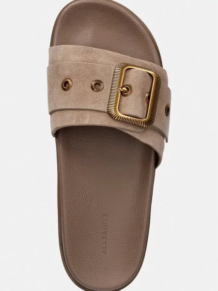 Кожаные ковбойские шлепанцы Allsaints