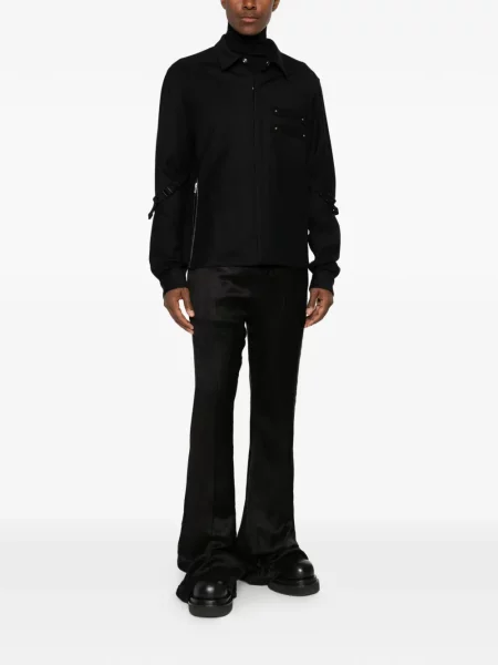 Geacă cămașă Rick Owens cu bretele negru