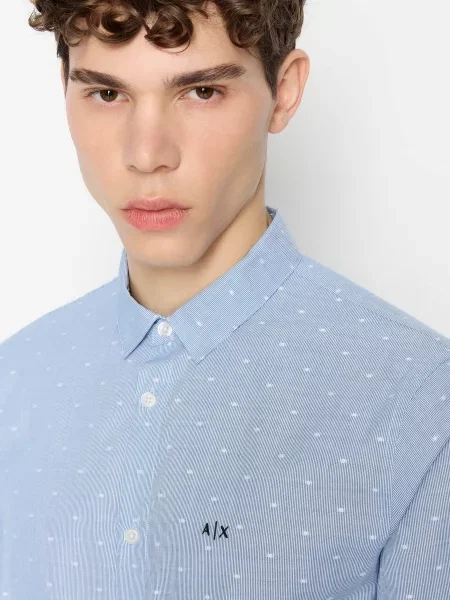 Рубашка Armani Exchange голубая