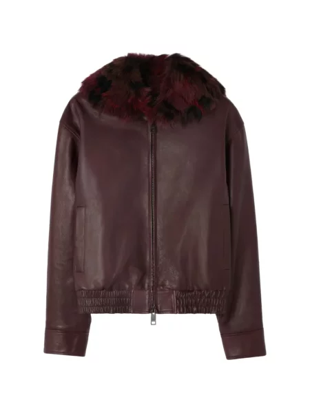Geanta de piele Burberry roșu