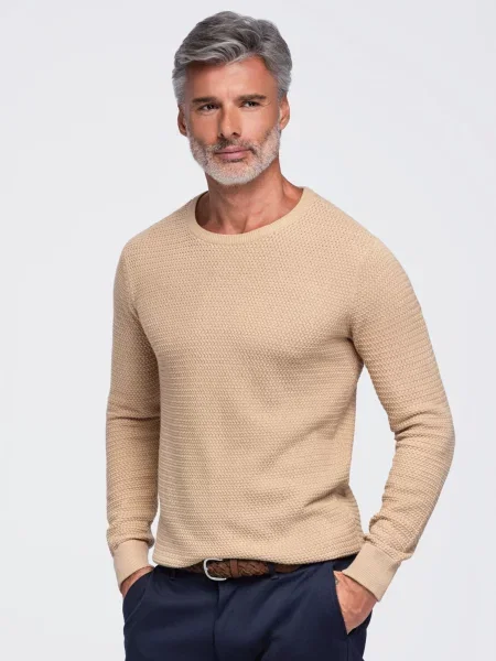 Ombre Pulover deschis bej