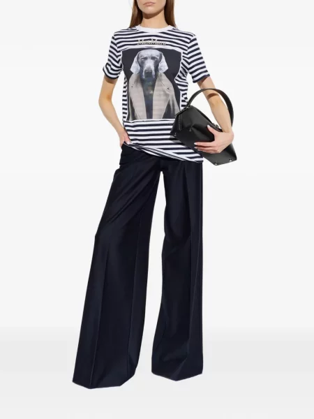 Tricou Max Mara cu imagine albastru