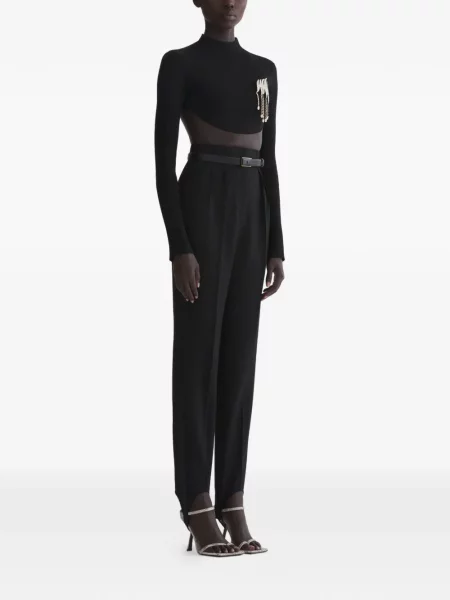 Pantaloni Mugler plisate negru