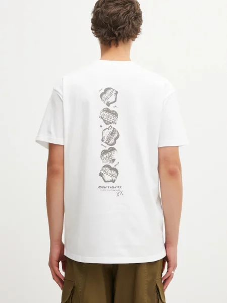 Tricou Carhartt WIP S/S Garble T-Shirt UNISEX White M alb