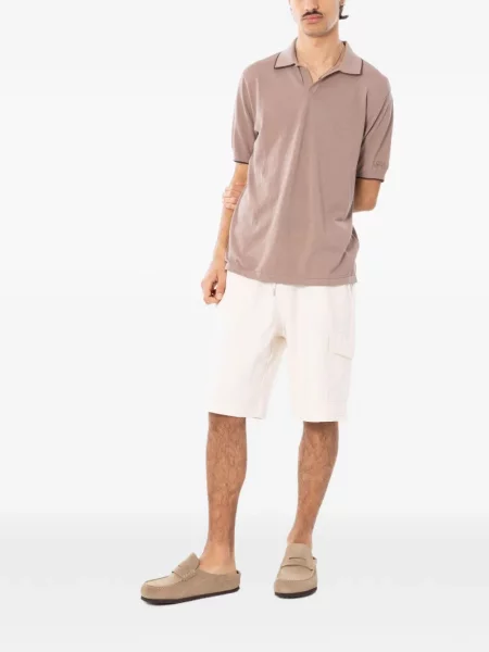 Gulerat scurt tricou polo Mc2 Saint Barth gri