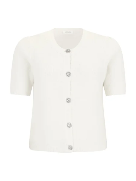 Guido Maria Kretschmer Curvy Geacă tricotată Marle murdar alb