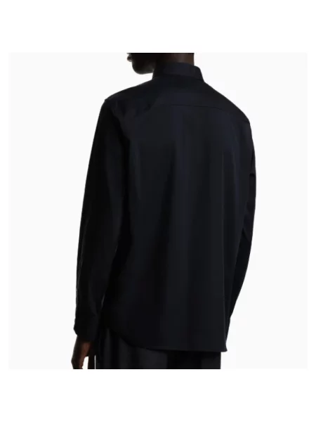 Koszula Emporio Armani casual ze stretchu niebieska