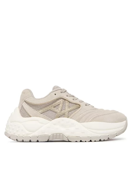 Sneakersy Armani Exchange Světle béžová