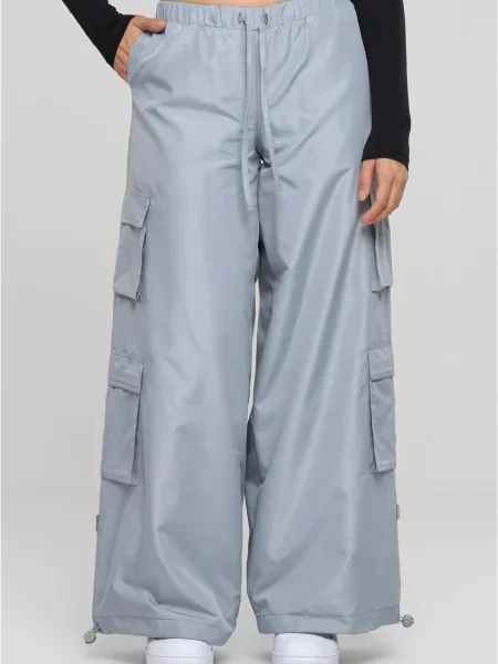 Kargo hlače Urban Classics siva