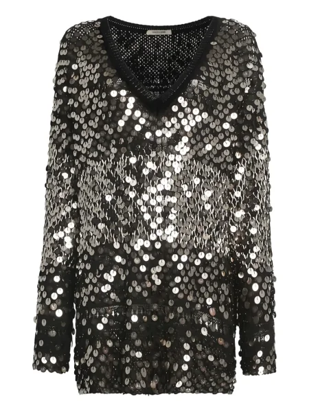 Pulover Roberto Cavalli cu paiete negru