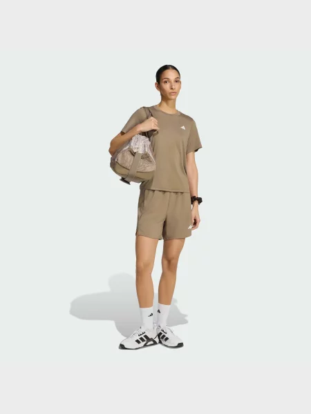 Спортивна футболка adidas перероблений коричневий