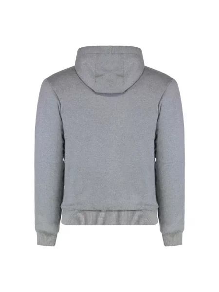 Bluza z kapturem Moorer wełniana z kapturem niebieska