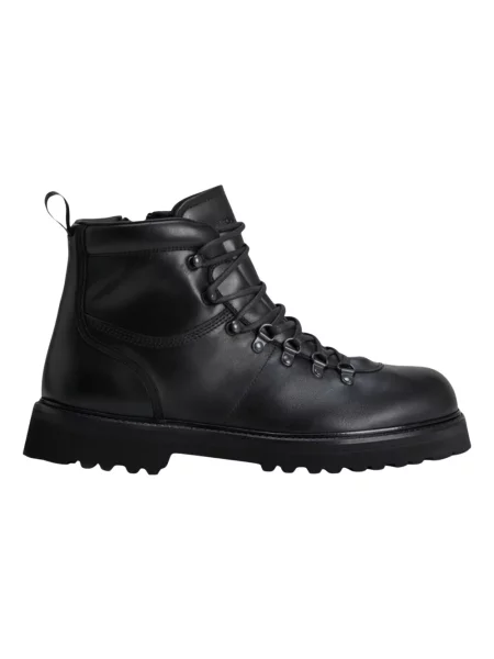 Buty trekkingowe Woolrich skórzane trekkingowe czarne