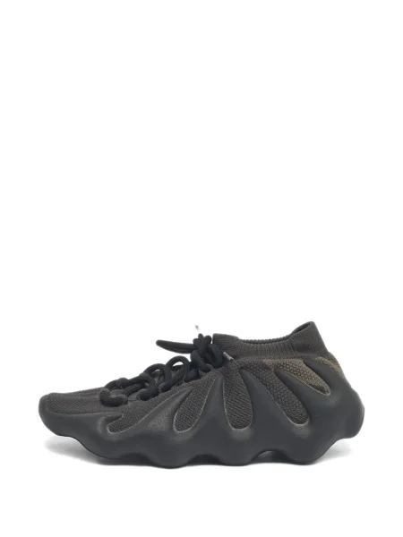 Sneakerși Adidas Yeezy cu șireturi plasă negru