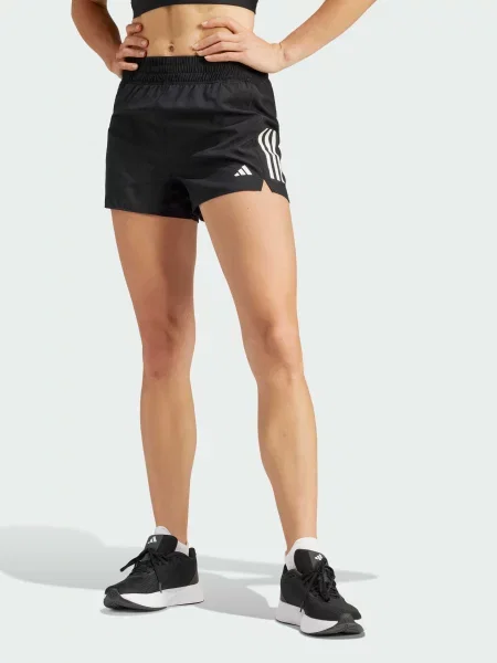 Переработанный спортивные шорты Adidas черные