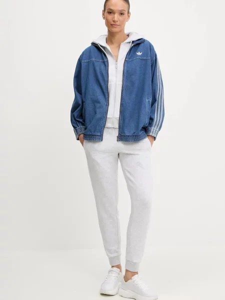 Кофта adidas Essentials з капюшоном меланж сірий