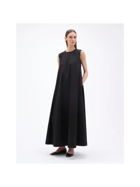 Sukienka maxi Remain Birger Christensen w kształcie litery A czarna