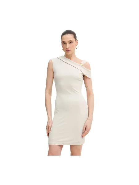 Sukienka mini Guess beżowa