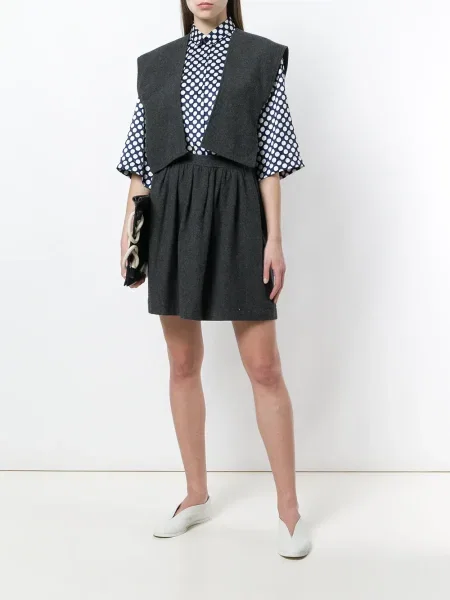 Oblekové šaty Comme Des Garçons Pre-owned šedé