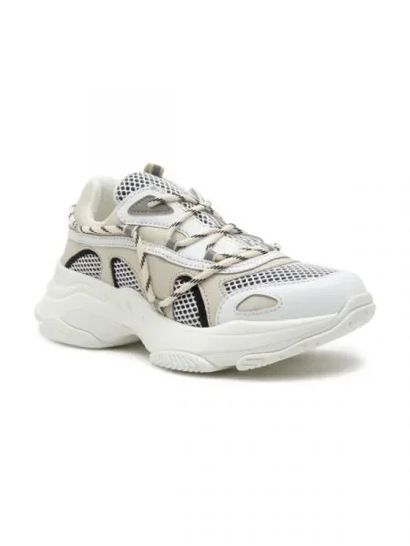 TWINSET Bőr sneakers tornacipő bézs