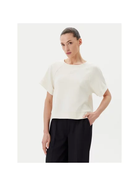 BOSS T-shirt C_Emsa Krem Regular Fit
