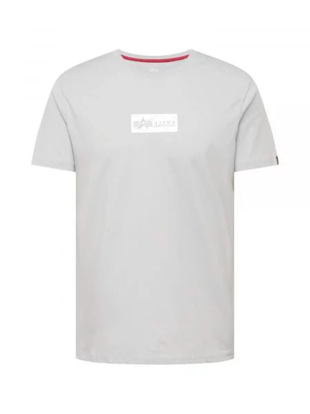 ALPHA INDUSTRIES Tricou / argintiu gri