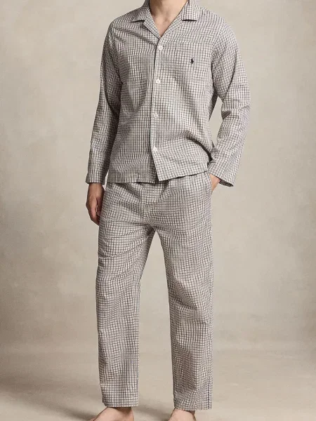 Polo Ralph Lauren piżama dwuczęściowa szara