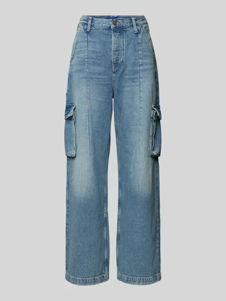 Jeansy z cargo Scotch & Soda niebieskie