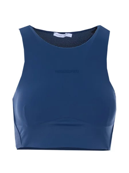 Cropp top Patrizia Pepe fără mâneci albastru