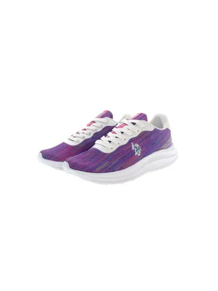 Lniane polo U.s Polo Assn. fioletowe