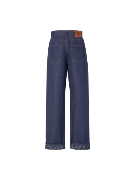 Jeansy Fendi niebieskie