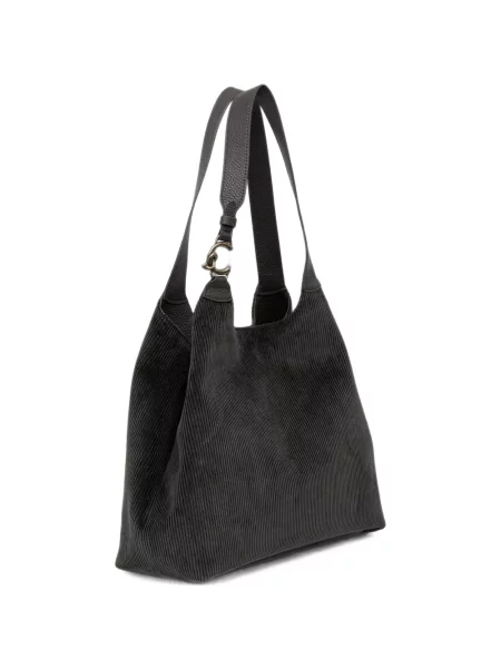 Τσάντα shopper Coccinelle κοτλέ μαύρο