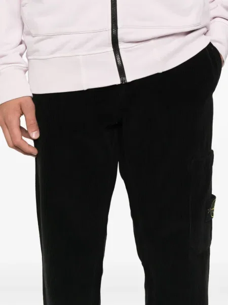 Παντελόνι Stone Island κοτλέ πέτρες μαύρο