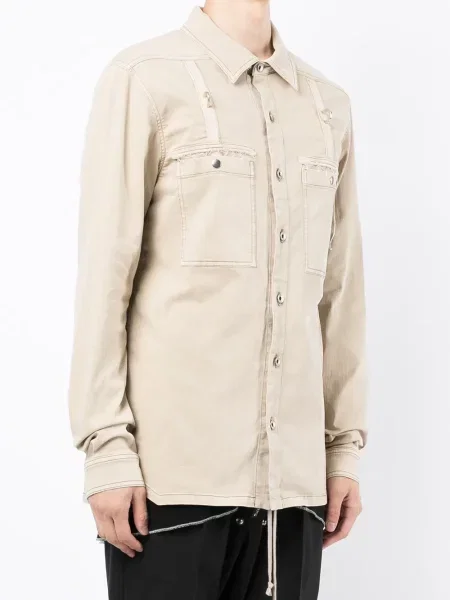 Dlouhá bunda Rick Owens Drkshdw hnědá