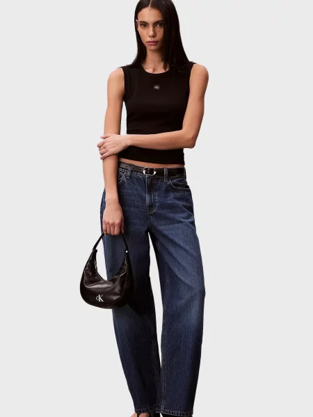 Дитячий топ Calvin Klein Jeans чорний