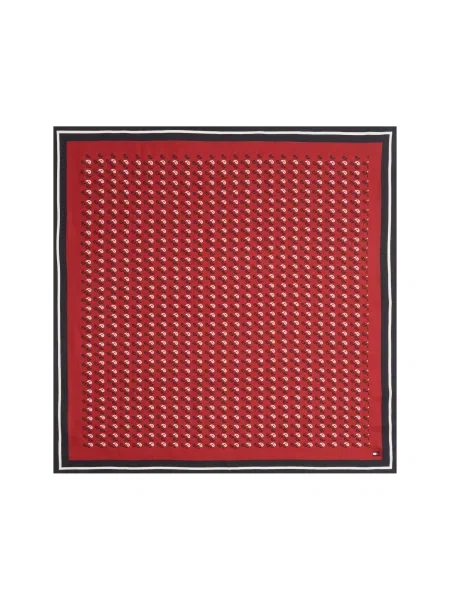 TOMMY HILFIGER Ruta krvavo rdeča / črna bela