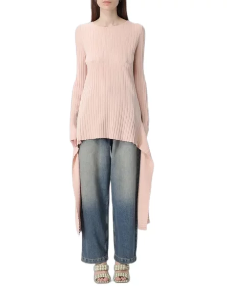 Aszimmetrikus szvetter Moschino Jeans kék