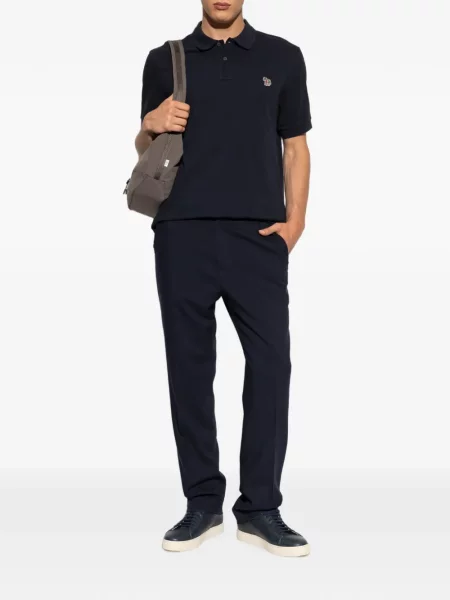 Tricou polo Ps Paul Smith cu model zebră albastru