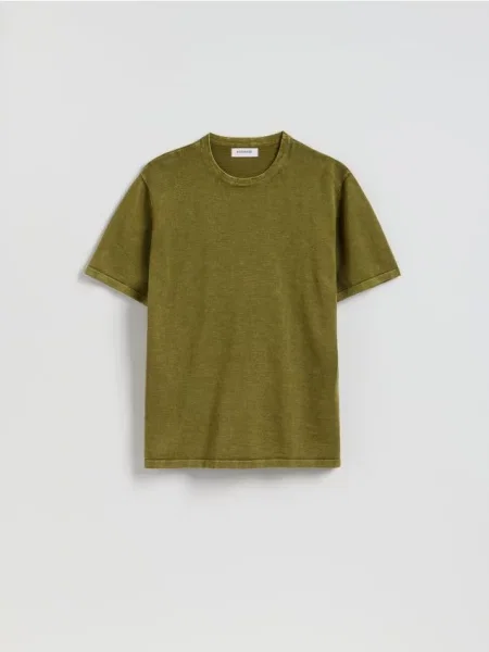 Reserved Pulover din cu mânecă scurtă verde-oliv verde