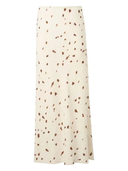 Samsøe Samsøe Sukňa Agneta / sivobéžová hnedá