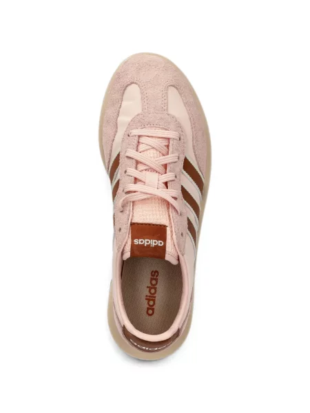 Pantaloni sport Adidas din piele de căprioară cu imagine cu model zebră verde