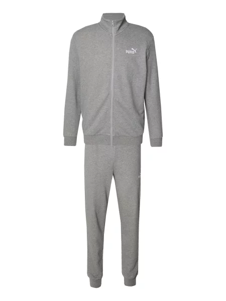 PUMA Costum de trening ESS gri amestecat alb