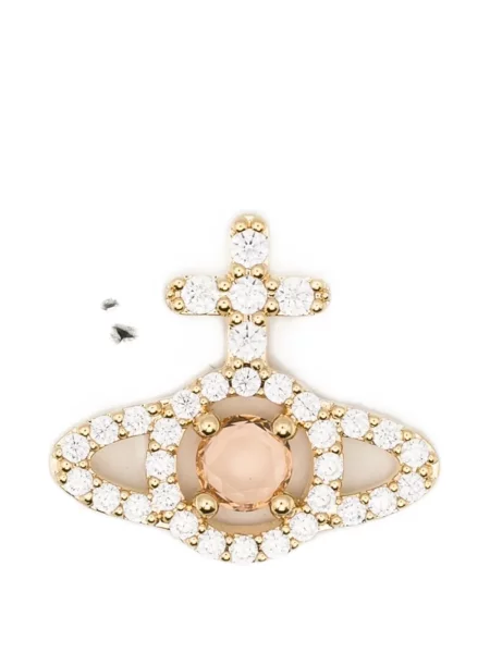 Cercei Vivienne Westwood de cristal auriu