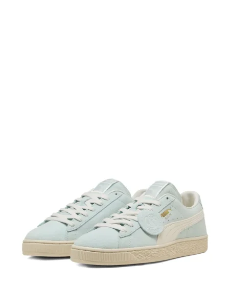 Sneakerși Puma Suede din piele de căprioară alb